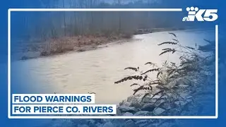 Flood warnings for Pierce Co. rivers