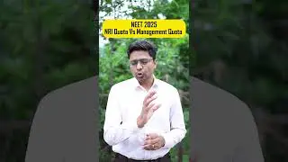 NEET 2025 NRI Quota Vs Management Quota Seats , Cutoff , Fees