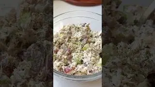 Greek Yogurt Chicken Salad | Eating Bird Food #chickensalad #greekyogurt #highprotein #easyrecipe