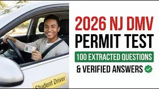NJ DMV PERMIT TEST EXAM 100 EXTRACTED ACTUAL QUESTIONS WITH 100 CORRECT ANSWERS68