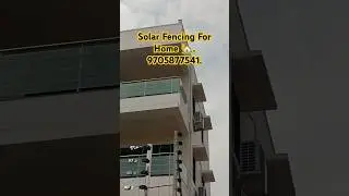 Solar Fencing For Home 🏡. For Details:9705877541.#solarfencing #solarfence #solarenrgy #home #house