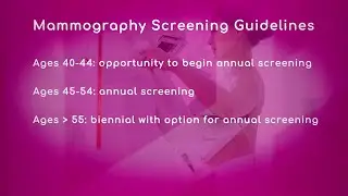 Guidelines for Mammogram Screenings