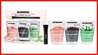 Freeman Face Mask Exotic Blends Variety Pack, Pore Cleansing Clay and Charcoal Peel Off, Hydrating