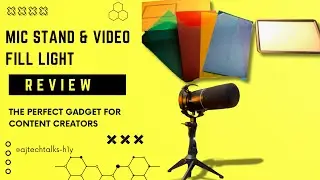 Best Tabletop Mic Stand & RGB LED Video Fill Light Unboxing and Review |  Gear for Content Creators