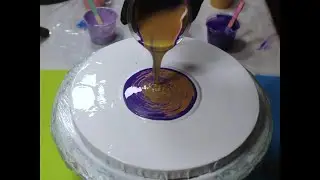 #65 - Purples with Pink, Gold and Cloud Mix Straight Pour