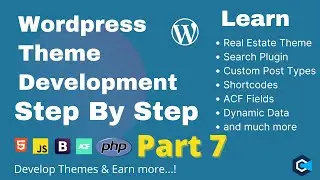 Wordpress Theme Development Tutorial Part 7 | Bootstrap Wordpress Theme Development in Hindi / Urdu