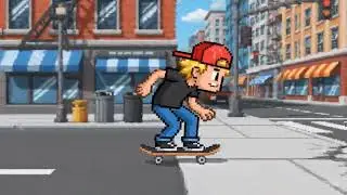 Would love a sidescroller pixel art skateboard game like this