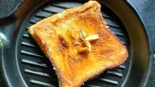 5 मिनिटात होणारा ब्रेड मिल्क टोस्ट | 5 Min Bread Milk Toast Recipe 