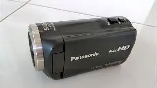 Panasonic HC-V180 Unboxing and Video Sample