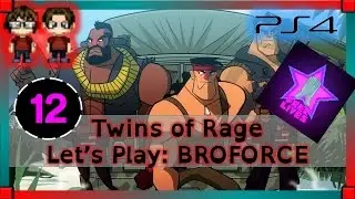 Let's Play Broforce Gameplay - PART 12 - BLOWING A HELICOPTER WITH KNIVES - Twins Of Rage