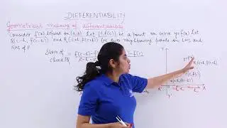 Class 12th – Geometrical Meaning of Differentiability | Tutorials Point