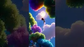 A Magical Balloon Adventure 🎈✨ Flying Through Dreams |Kids Story #Shorts#YouTubeShorts#KidsStory