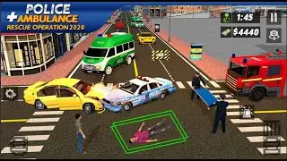 Policeman Ambulance Driver Simulator #1 - Emergency Rescue Truck - Android Gameplay