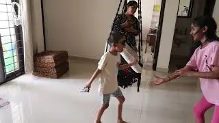 Diwali 2025 - Harnav learning to use gun cracker
