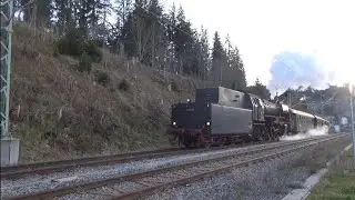 🇩🇪 23 058 der Eurovapor zu Gast auf der Dreiseenabhn hier bei der Ausfahrt in B&auml;rental