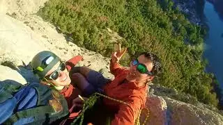Climbing - Amptrax 9 pitch 6a - El Chorro, Spain