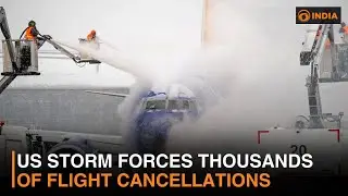US storm forces thousands of flight cancellations & more updates | DD India Live | 4 PM IST