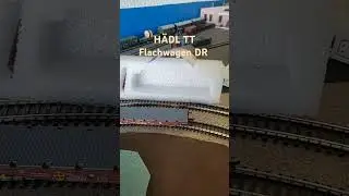 H&auml;dl Flachwagen der DR Epoche IV. Wagen rollt sehr sch&ouml;n und sieht gut aus.😍