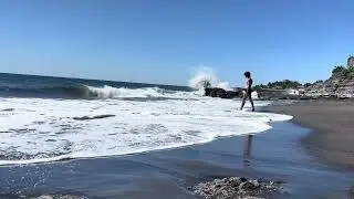Relaxing Ocean Waves 🌊 Playa El Zonte, El Salvador | Bitcoin Beach | 4K Coastal Ambience