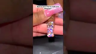 FULL BLING NAILS! #nailart #nails #nailtutorial #acrylicnails