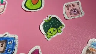 Handmade stickers and it's reusable also so guys let's learn step by step