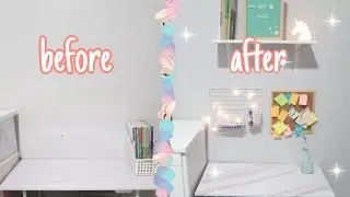 small desk makeover + study desk tour