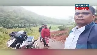 Landslide Blocks Road In Narayanpatna | Fire Service Clears Path After Heavy Rain