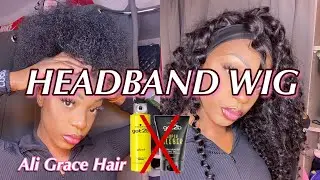 Je teste les nouvelles perruques bandeau ft. Ali grace hair | Keke Onfleek