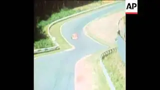 SYND 1 8 76  NIKI LAUDA HAS SERIOUS CRASH DURING THE WEST GERMAN GRAND PRIX AT ADENAU