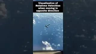 Relative Velocity Visualisation 😱 Planes moving in opposite direction 😳 #physics #neetpreparation