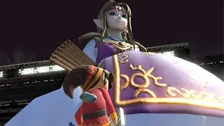 Smash Ultimate - Giant Zelda in FFA