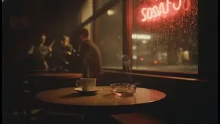 1930s Dark Jazz Cafe Ambience 🌧️ Heavy Rain Noir Storm Deep Sleep 2026 [Spatial Sound]