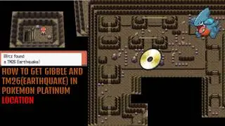 How to get gible and tm earthquake in pokemon platinum