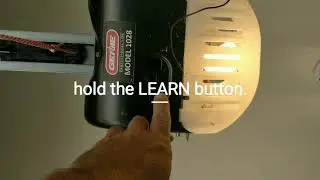 How to program Genie garage door remote.  Professional Line 1028.