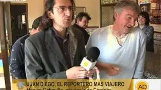 Juan Diego, el reportero más viajero en Ochavillo del Río