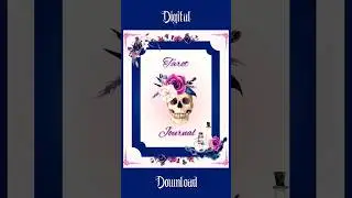 Tarot Journal Digital Download #digitaldownload #tarotjournal #tarotjournaling #tarot #tarotreading