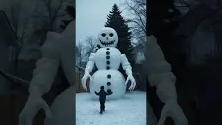 The Smiling Snowman #snowman #mystery #horror