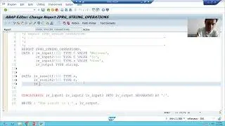 23 - ABAP Programming - String Operations - SPLIT