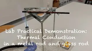 PRACTICAL: Observing thermal conduction in a metal rod and glass rod - IGCSE Physics - Physics Rox