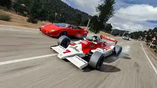 1979 F1 Car On Public Road | Logitech G920 + Th8A 4k