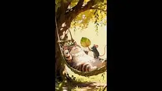🐱Summer's Heat: Cat and Mouse!  #cute #kitten #catlovers#shortfilm #cat #catmouse