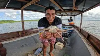 XARÉU NA LINHA! FIZEMOS UM BELO ASSADO APÓS A PESCA