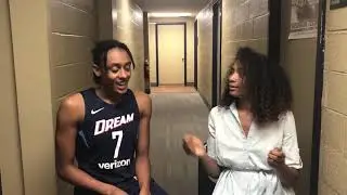 Atlanta Dream&rsquo;s Brittney Sykes talks to Arielle Chambers about the &lsquo;18 season so far