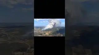 The wildfire in Aude seen from the sky. 🚁