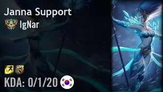Janna Support vs Alistar - IgNar - KR Challenger Path 6.3