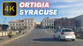 4K DRIVING IN ORTIGIA ISLAND - SYRACUSE (SIRACUSA) | Driving in Sicily 4K 2023