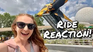Guardians of the Galaxy Cosmic Rewind Reaction! Disney World Annual Passholder Preview | Epcot Vlog
