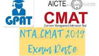 CMAT 2019 |GPAT 2019 exam| Every process explained