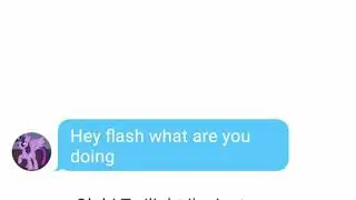 Flash x Twilight texting story