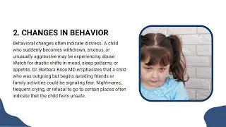 Dr  Barbara Knox Md Shares Insight On 5 Signs Of Child Abuse
